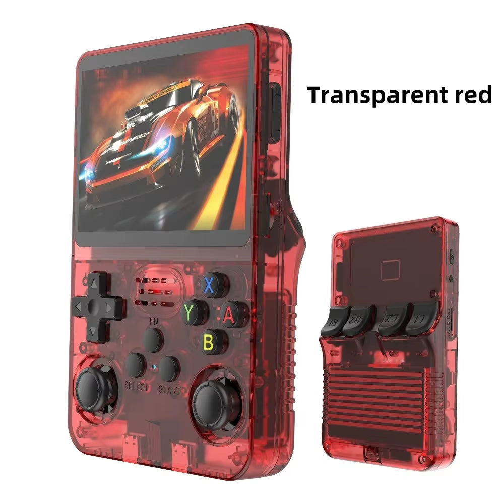 R36S Retro Video Handheld Game Console Linux System 3.5 in IPS Screen 3000Mah Battery 64G/128G TF Card Preinstalled Games